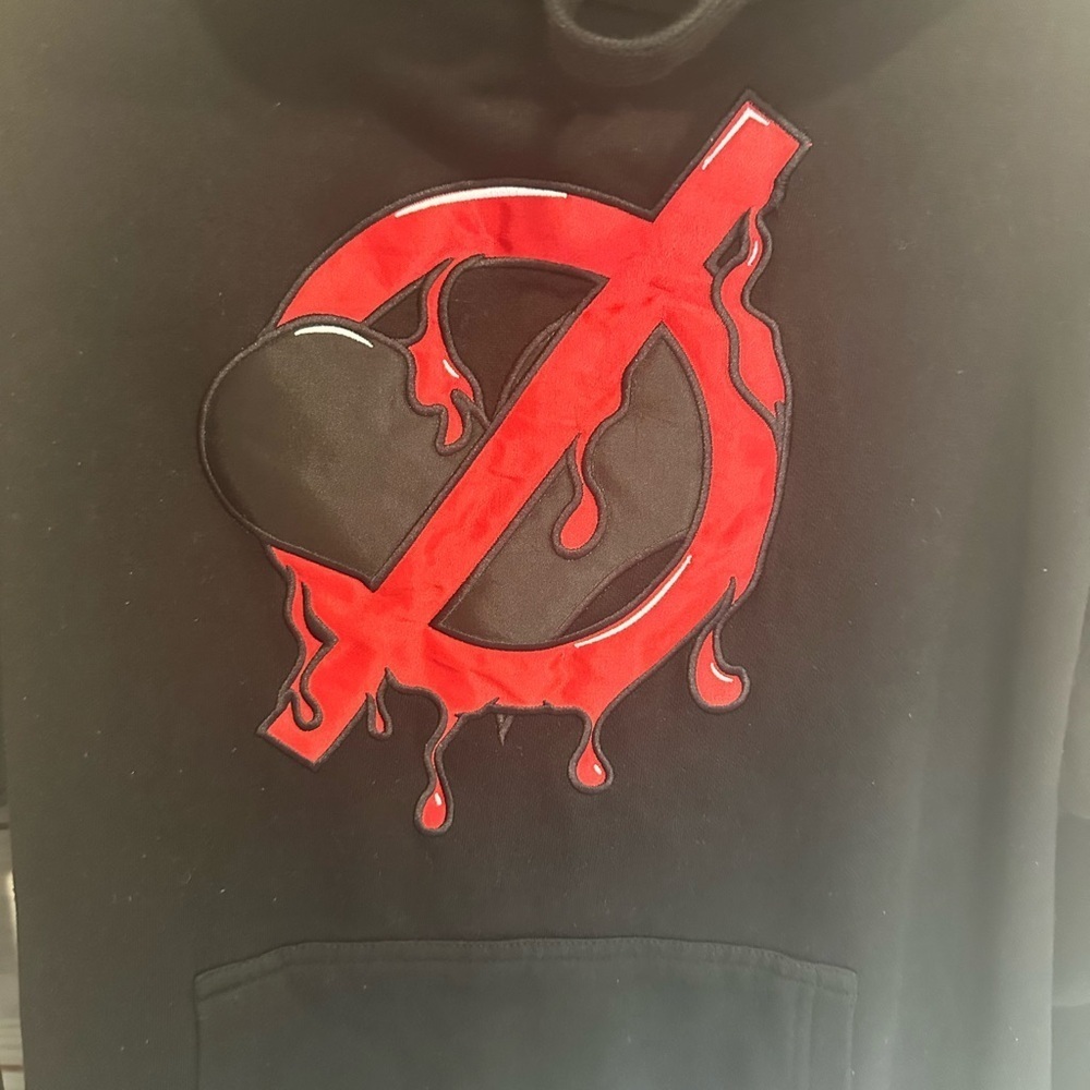 Trust Issues Sweatshirt by Love Drugs with Red Artistic Design - Picture 2 of 6
